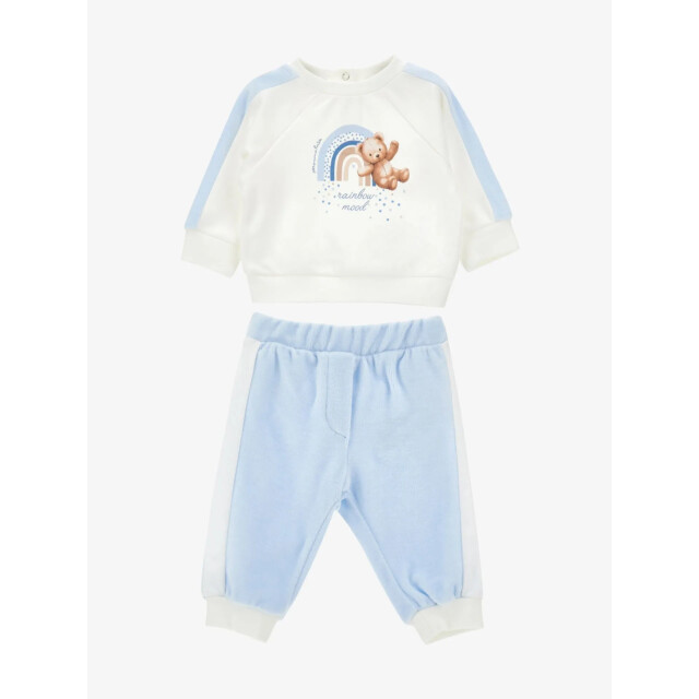 Monnalisa Jongens baby joggingpak teddy panna nuvola 22F500-6002-0152 large