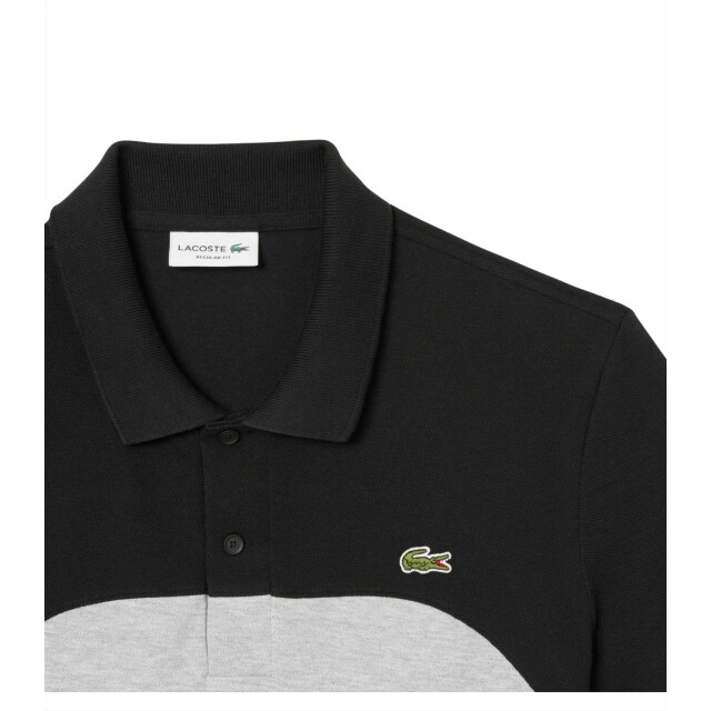 Lacoste Polo s25 silver black grijs PH9563 large