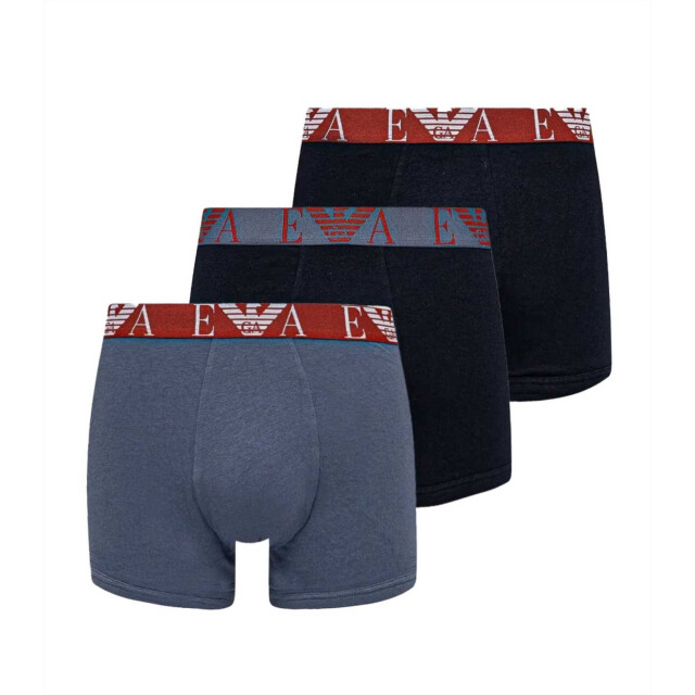 EA7 Boxershort 3pack 25 blue grijs EM000261 AF101778 large