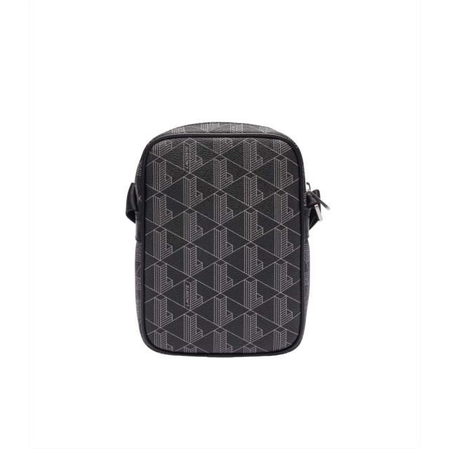 Lacoste Tas crossover bag monogram zwart NH4410 large