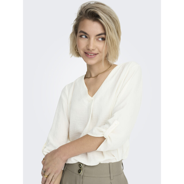 Jacqueline de Yong divya 3/4 top wvn noos 15226911 cloud dancer 06615.198.0031 large