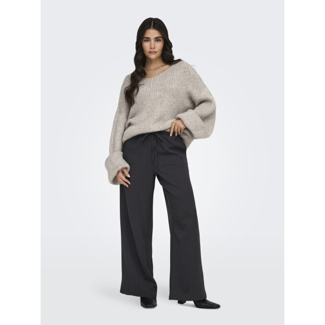 Jacqueline de Yong dinea l/s reversible pullover kn 15334709 chateau gray 06712.185.0063 large