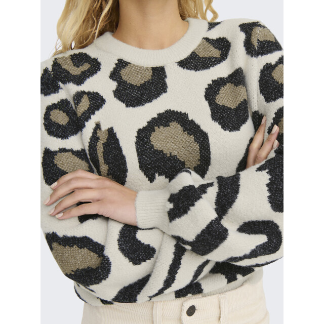 Jacqueline de Yong lorraine animal l/s pullover knt 15292890 - 06712.939.0113 large