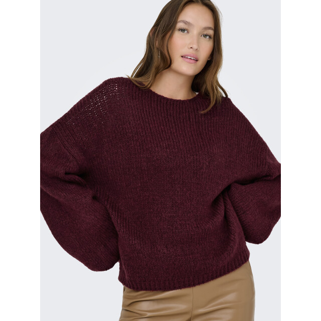 Jacqueline de Yong dinea l/s reversible pullov. knt 15334709 cabarnet 06712.670.0077 large
