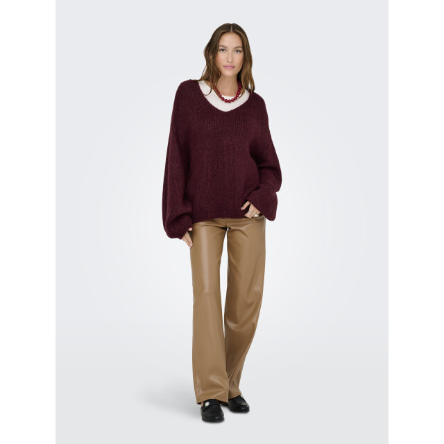 Jacqueline de Yong dinea l/s reversible pullov. knt 15334709 cabarnet 06712.670.0077 large