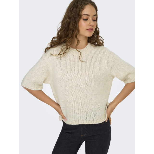 Jacqueline de Yong linea s/s pullover o-neck knt no 15367237 birch 06712.198.0252 large