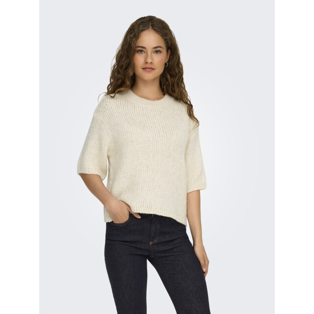 Jacqueline de Yong linea s/s pullover o-neck knt no 15367237 birch 06712.198.0252 large