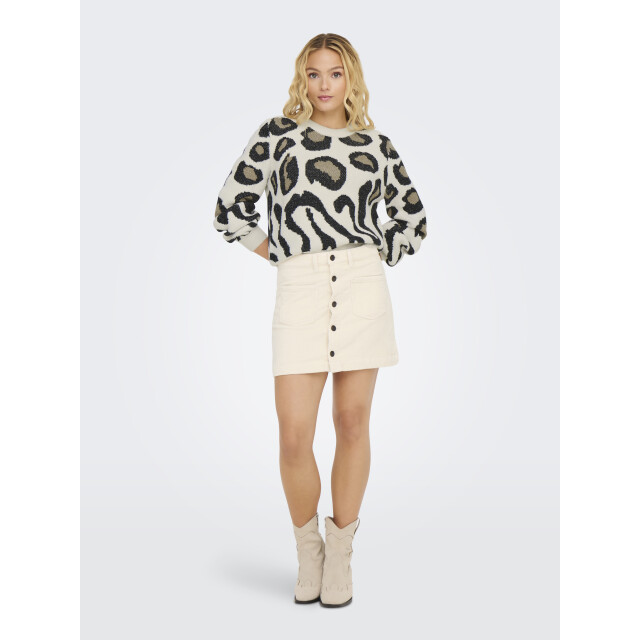 Jacqueline de Yong lorraine animal l/s pullover knt 15292890 - 06712.939.0113 large
