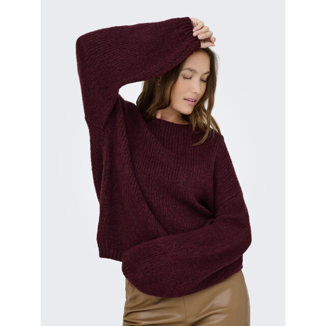 Jacqueline de Yong dinea l/s reversible pullov. knt 15334709 cabarnet 06712.670.0077 large