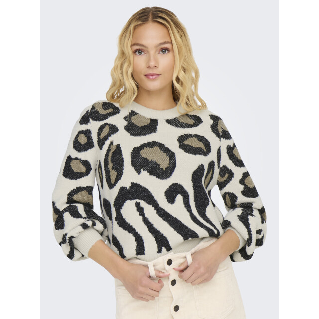 Jacqueline de Yong lorraine animal l/s pullover knt 15292890 - 06712.939.0113 large