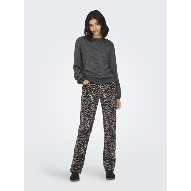 Jacqueline de Yong rue glitter l/s boat pullove knt 15330648 dark grey melange 06712.970.0021 large