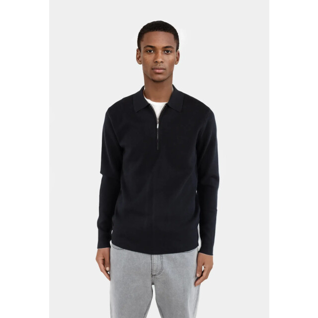 Ciszere Caleb knitted half zip black 40067-069 large