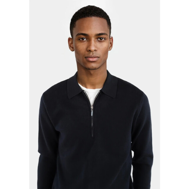 Ciszere Caleb knitted half zip black 40067-069 large