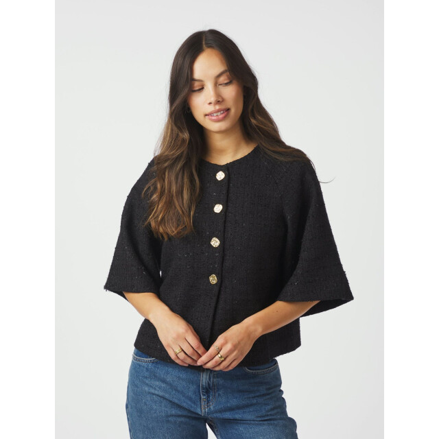 Neo Noir rosella boucle mini jacket 166488 100 black 06111.990.0022 large