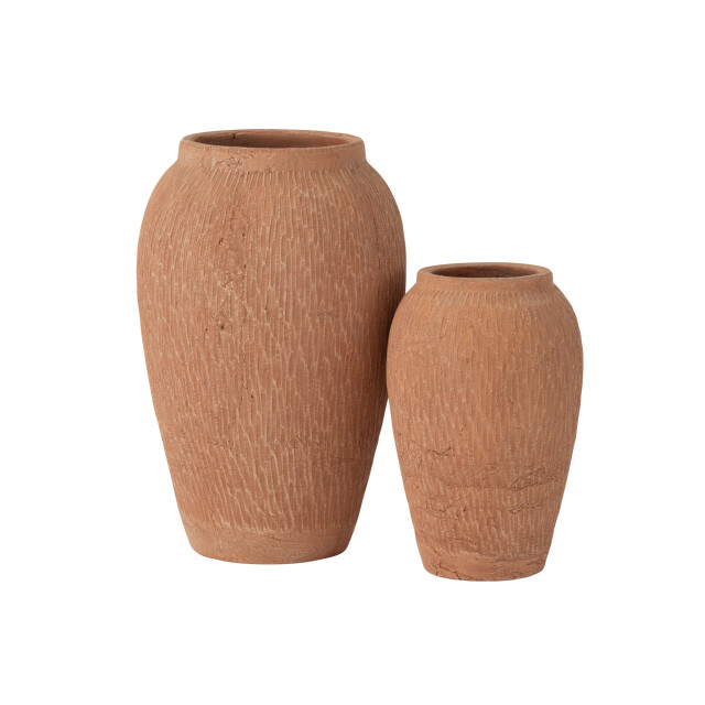 J-Line Vase kaia terracotta large 53021 large