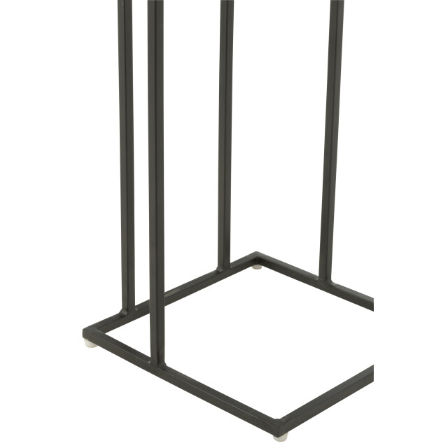 J-Line Side table square acacia wood/resin natural/white 51009 large