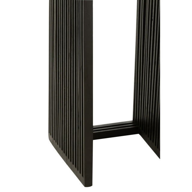 J-Line Set of 2 side tables cubic recycle teak black 40789 large