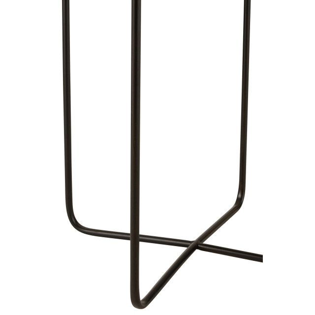 J-Line Sidetable cross frame metal black 5072 large