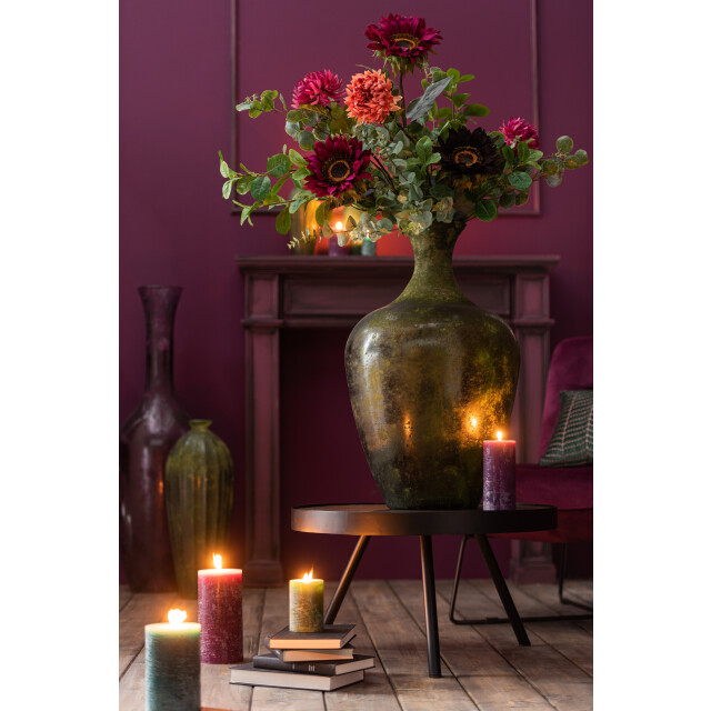 J-Line Side table fien high mango wood iron dark brown black 5631 large