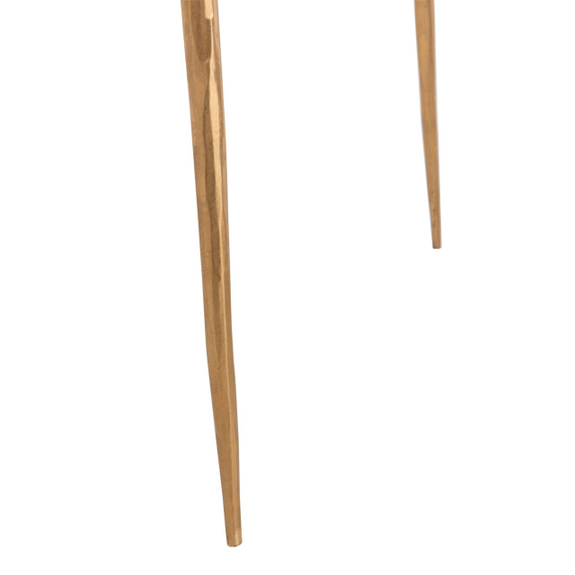 J-Line Set of two sidetable marble/iron gold/white 18449 large