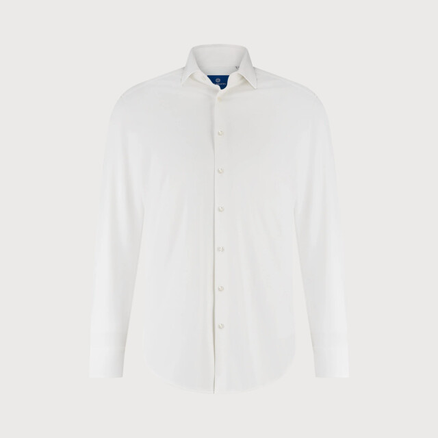 Blue Industry Het uni stretch overhemd | 6004.52-WHITE large