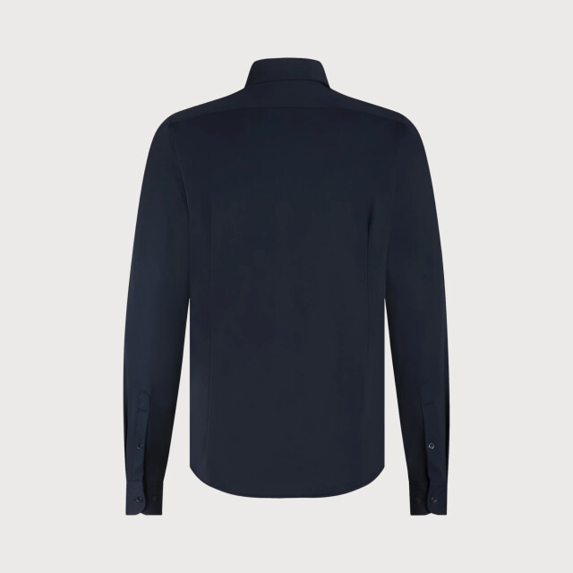 Blue Industry Het uni stretch overhemd | 6004.52-NAVY large