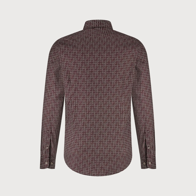 Blue Industry Het gestipte overhemd | 6002.52-BROWN large