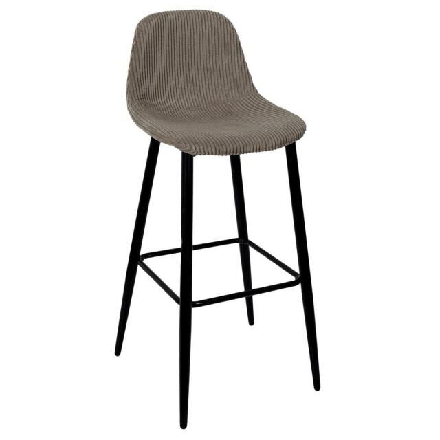 CaliCosy Set van 2 barkrukken in ribfluweel met metalen poten h100,5 cm scott 3271365 large