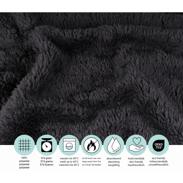 DoubleDry Teddy fleece deken ultrazacht 130x170 cm - 3254849 large