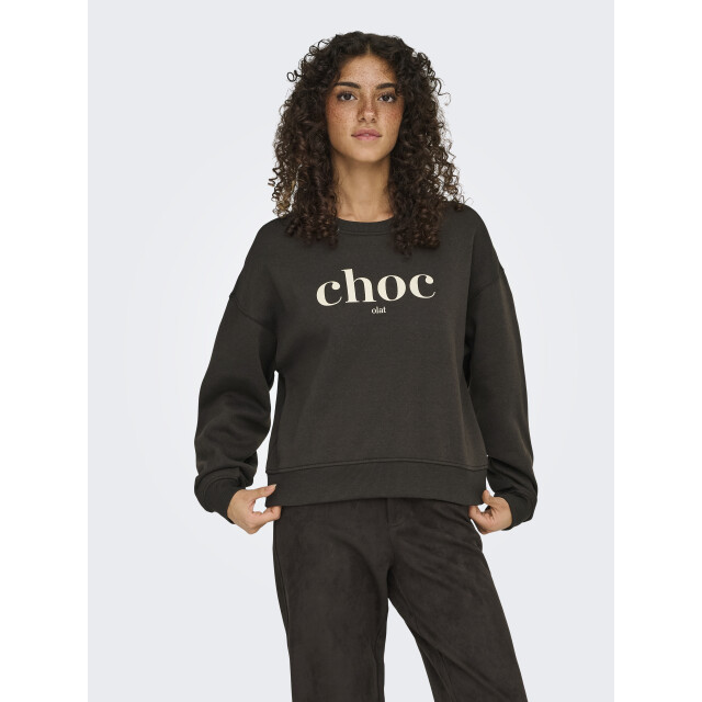 Only Onlbest l/s print crew neck swt 15357681 large