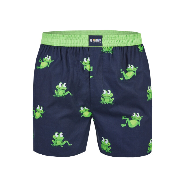 Happy Shorts X heren wijde boxershort met binnenbroek kikker/eend/bij print 3-pack HS-X-Multi-3er-D16 large