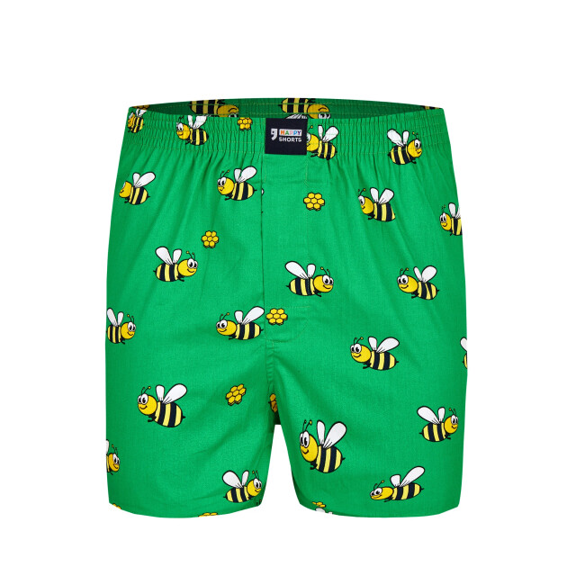 Happy Shorts X heren wijde boxershort met binnenbroek bijen print HS-X-217 large