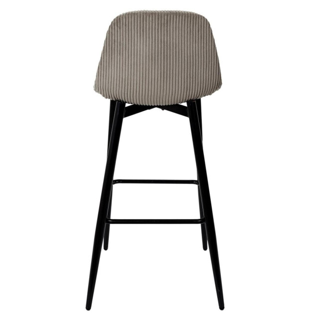 CaliCosy Set van 2 barkrukken in ribfluweel met metalen poten h100,5 cm scott 3271365 large