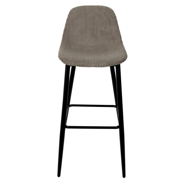CaliCosy Set van 2 barkrukken in ribfluweel met metalen poten h100,5 cm scott 3271365 large