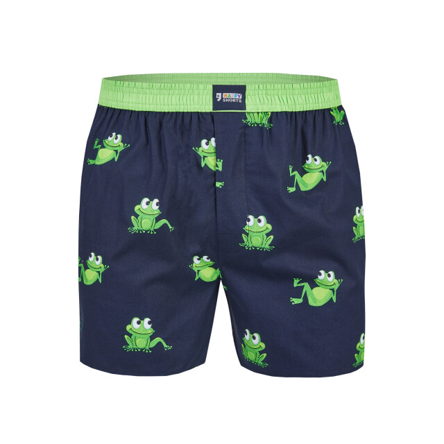 Happy Shorts X heren wijde boxershort met binnenbroek kikker/eend/bij print 3-pack HS-X-Multi-3er-D16 large