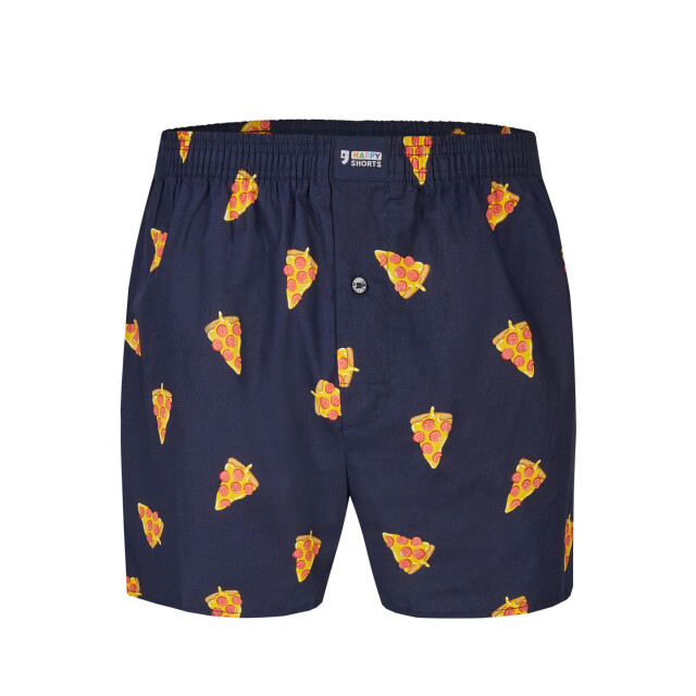 Happy Shorts X heren wijde boxershort met binnenbroek pizza print HS-X-344 large