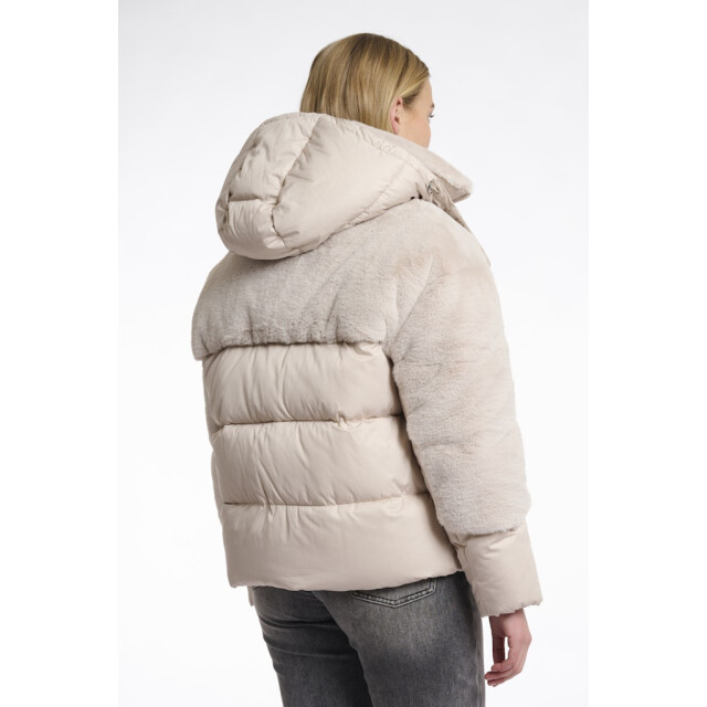 Rino & Pelle padded jacket with faux fur details shana.7002512 birch 06111.829.0063 large