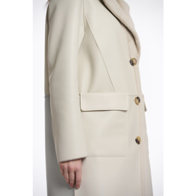 Rino & Pelle reversible long coat tatiana.7002512 birch 06118.829.0005 large