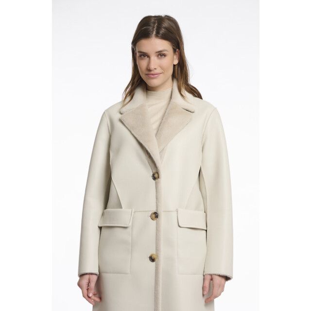 Rino & Pelle reversible long coat tatiana.7002512 birch 06118.829.0005 large