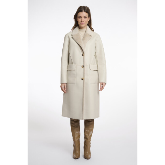 Rino & Pelle reversible long coat tatiana.7002512 birch 06118.829.0005 large