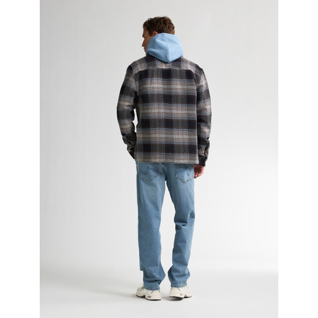 Petrol Industries men shirt long sleeve check m-3050-sil405 9038 light grey melee 05631.910.0014 large