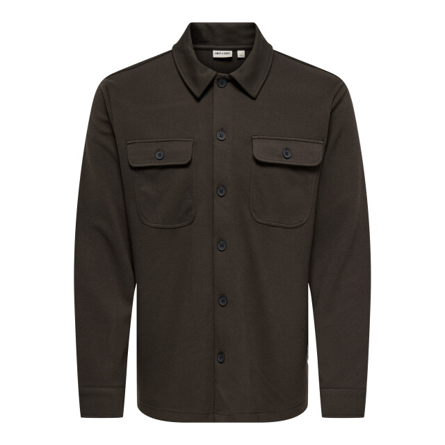 Only & Sons onsnewkodyl overshirt sweat noos 22021279 mulch 05631.840.0093 large