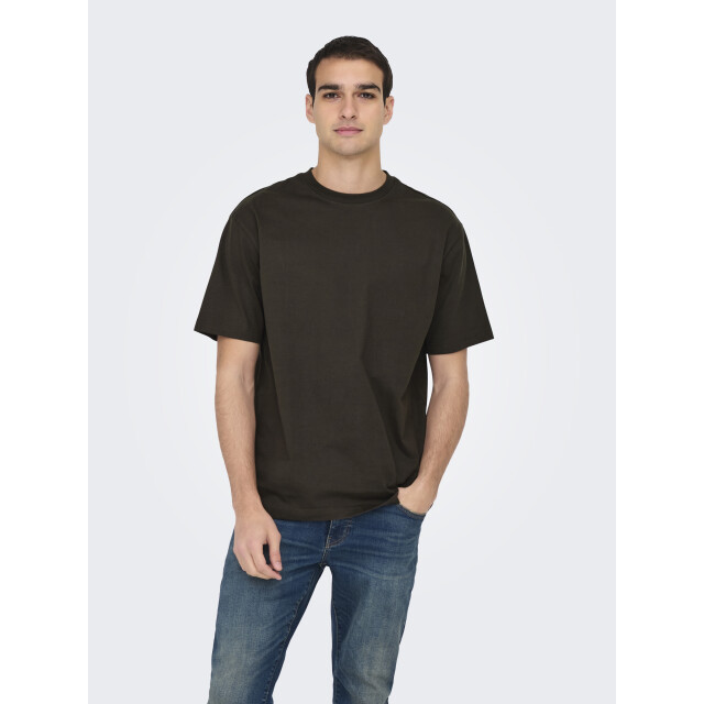 Only & Sons onsfred life rlx ss tee noos 22022532 mulch 05011.840.0149 large