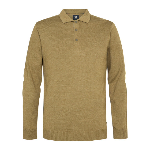 Petrol Industries men knitwear polo m-3050-kwc204 7146 tan 05311.810.0072 large