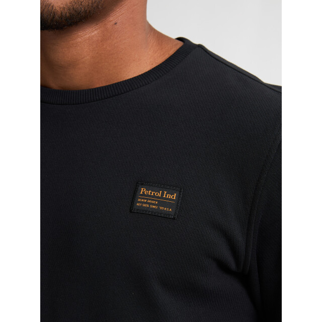 Petrol Industries men sweater round neck m-3050-swr322 9111 deep black 05735.990.0019 large