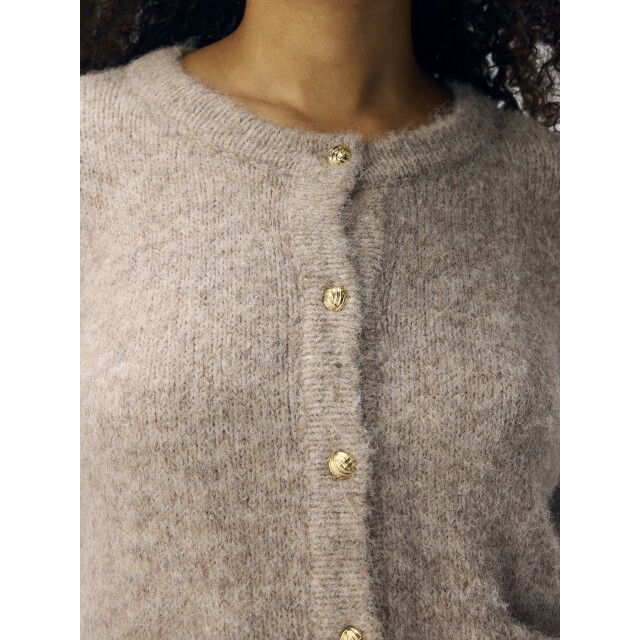 Object objsaggia re l/s knit cardigan noos 23046886 humus 06741.820.0110 large