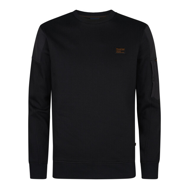 Petrol Industries men sweater round neck m-3050-swr322 9111 deep black 05735.990.0019 large