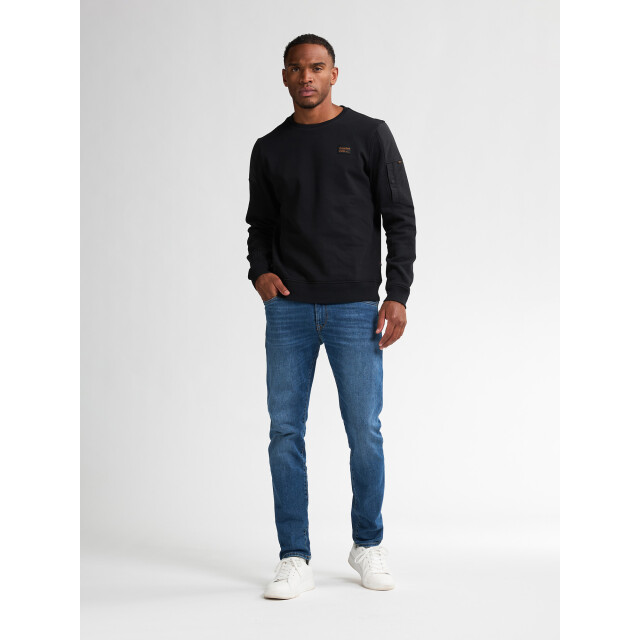 Petrol Industries men sweater round neck m-3050-swr322 9111 deep black 05735.990.0019 large