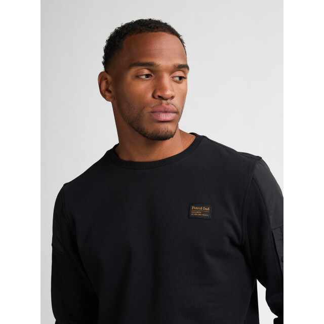 Petrol Industries men sweater round neck m-3050-swr322 9111 deep black 05735.990.0019 large