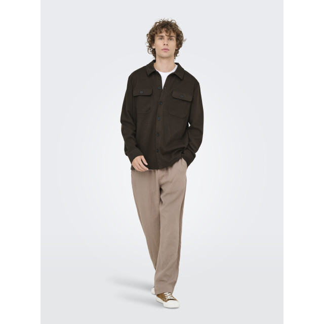 Only & Sons onsnewkodyl overshirt sweat noos 22021279 mulch 05631.840.0093 large